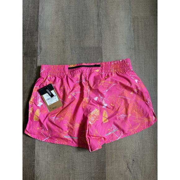 THE NORTH FACE Women's Limitless Run Short‎ - Pink Glo Valley Floor Print Sz M - Picture 2 of 7